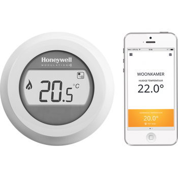 HONEYWELL THERMOSTAT ROUND CONNECTED  SANS FIL TOUT/RIEN